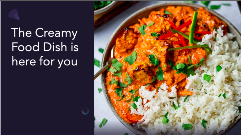 Creamy Chicken Tikka with Rice