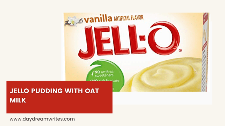 jello pudding with oat milk
