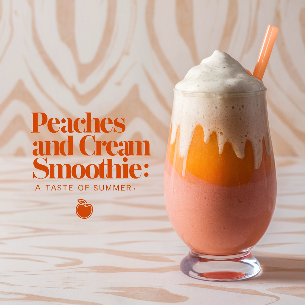 peaches and cream smoothie