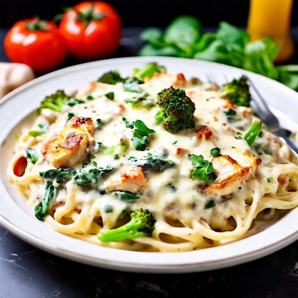 chicken and broocoli alfredo