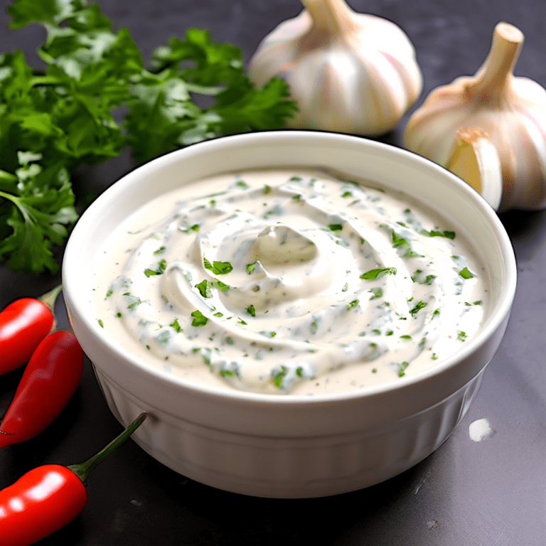 creamy garlic sauce